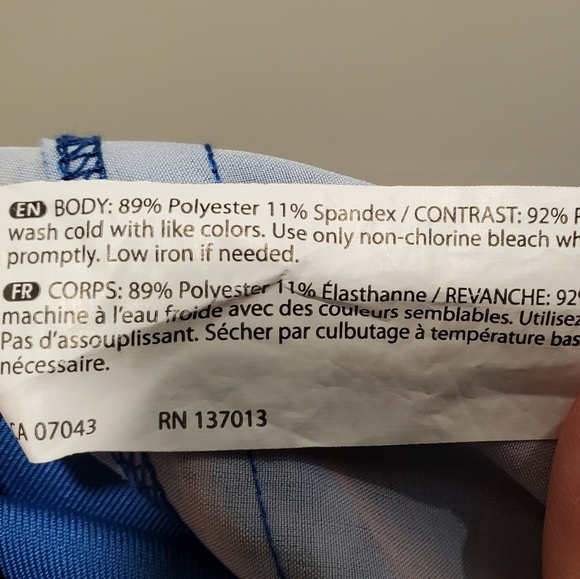 ☆3/35$ | MARIKA | Blue & Tropical Print Board Shorts in size Large - Picture 5 of 5